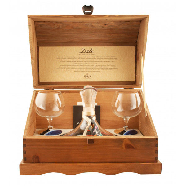Купить Купить Набор художники Dali Grappa di Barbera 0.7л 2 бокала Mazzetti