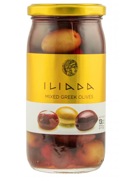 Купить Купить Оливки черные и зеленые ILIADA 370