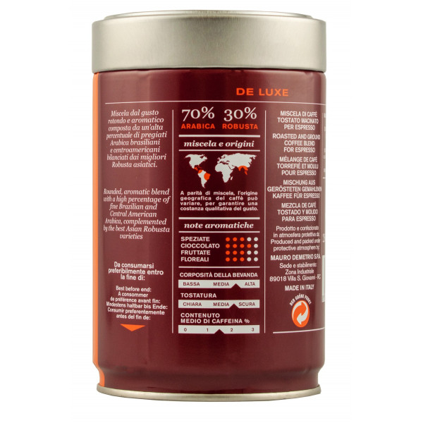 Купити Кава мелена Caffe De Luxe Espresso 250 Mauro Demetrio