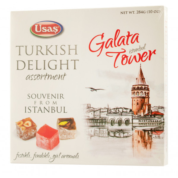 Купить Купить Ассорти Рахат-Лукум GalataTower Pistachio Hazeln Rose 284г USAS