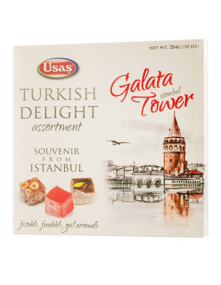 Купить Купить Ассорти Рахат-Лукум GalataTower Pistachio Hazeln Rose 284г USAS