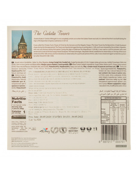 Купить Купить Ассорти Рахат-Лукум GalataTower Pistachio Hazeln Rose 284г USAS