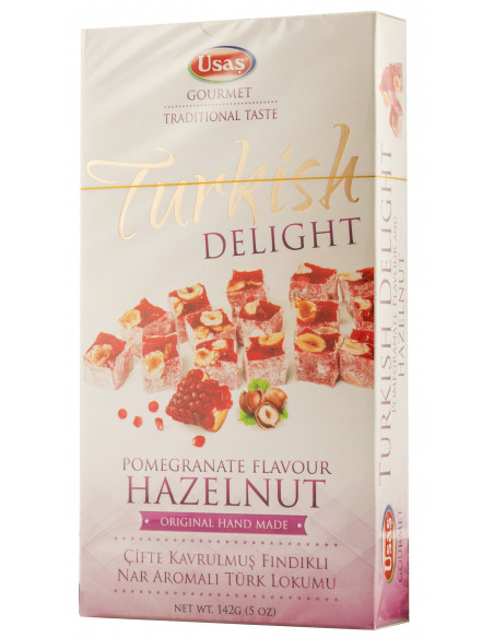 Купить Купить Рахат-Лукум Turkish Delight Hazelnut & Pomegranate фундук и гранат 142г USAS