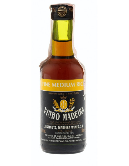 Купить Купить Вино Justinos Madeira Fine Medium Rich 3yo белое полусладкое 0,05 л