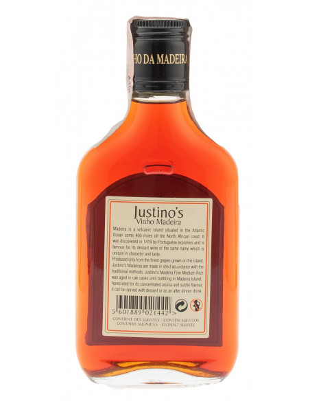 Купити Вино Justinos Madeira Fine Medium Rich 3yo біле напівсолодке 0,2л