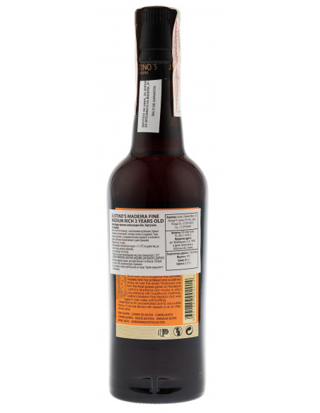 Купить Купить Вино Justinos Madeira Fine Medium Rich 0,375л белое полусладкое