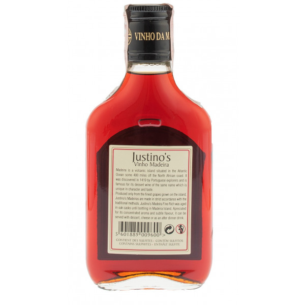 Купить Купить Вино Justinos Madeira Fine Rich 3yo белое десертное 0,2 л 19%