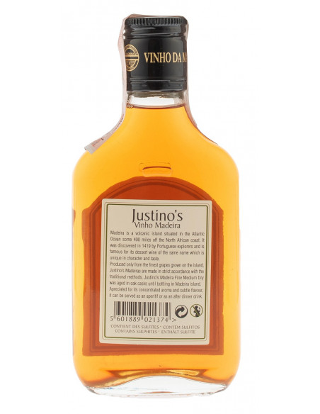 Купити Вино Justinos Madeira Fine Medium Dry 3yo біле напівсухе 0,2л
