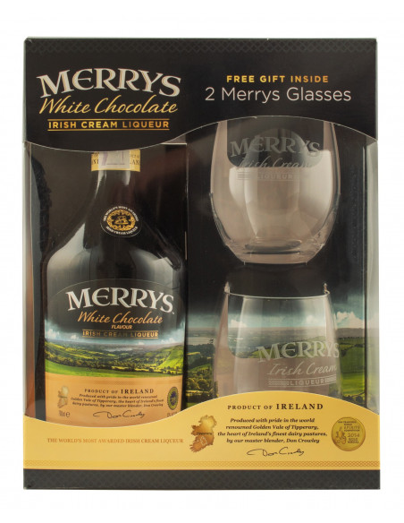 Купить Купить Ликер Merrys Chocolate Cream 0,7 кор + 2 стакана