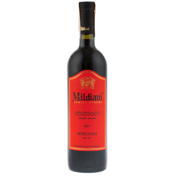 Купить Купить Вино Мукузани AOC красное сухое 0,75л Mildiani