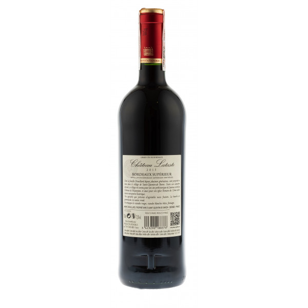 Купить Купить Вино Chateau Lataste Bordeaux Superieur Rouge красное сухое 0,75л