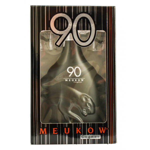 Купити Коньяк 90 Proof 0,7л подарунковий набір + 2 чарки Meukow