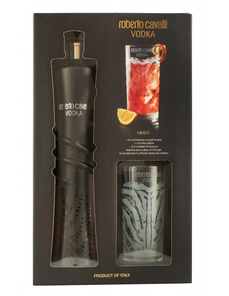 Купить Купить Водка Roberto Cavalli Night Edition 1л коробка + стакан