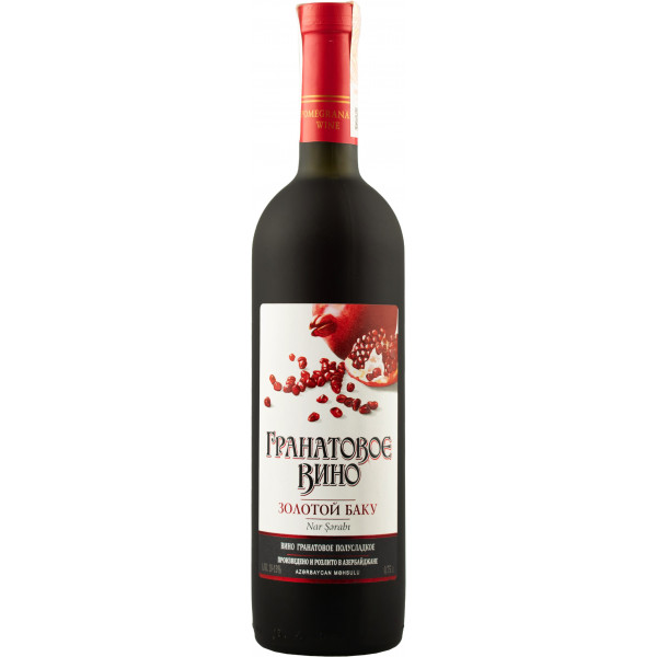 Купити Вино гранатове Zolotoy Baku червоне напівсолодке 0,75л
