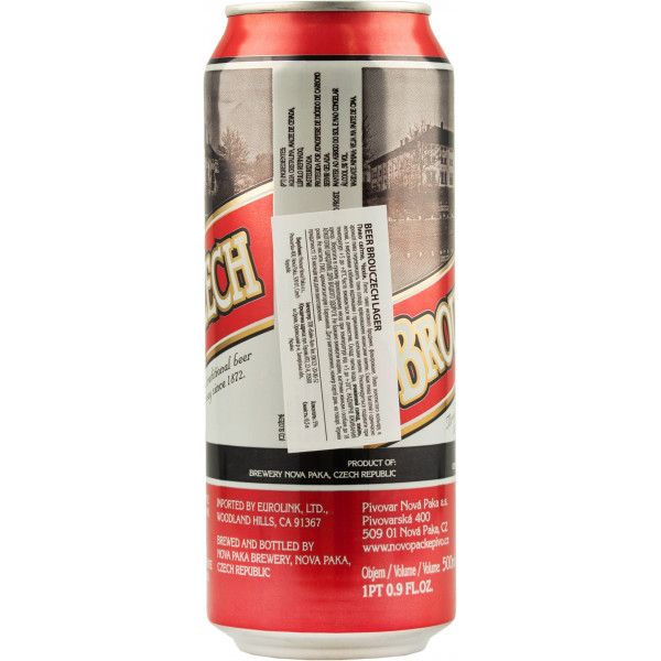 Купить Купить Пиво BrouCzech lager 0,5л ж/б