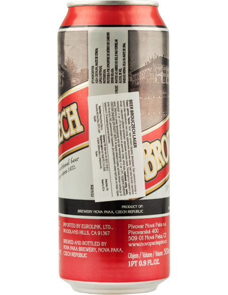 Купить Купить Пиво BrouCzech lager 0,5л ж/б