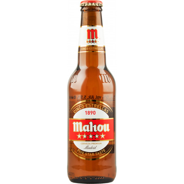 Купити Пиво Mahou 5estrellas 0,33л скло
