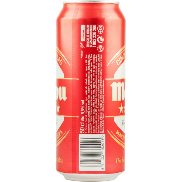 Купити Пиво Mahou 5estrellas 0,5л з/б