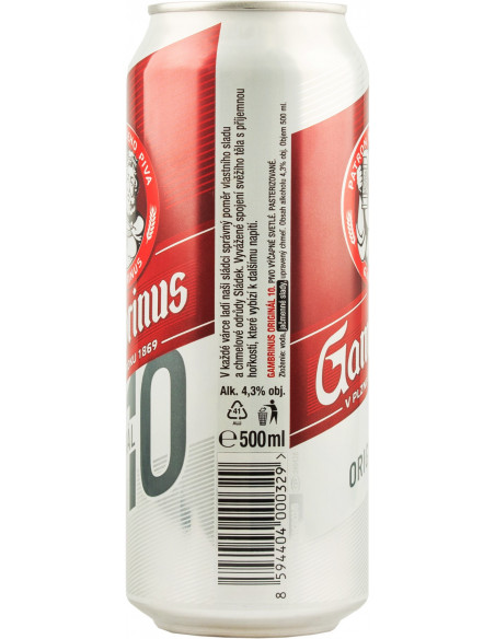 Купить Купить Пиво светлое Gambrinus 10% 0,5л ж/б
