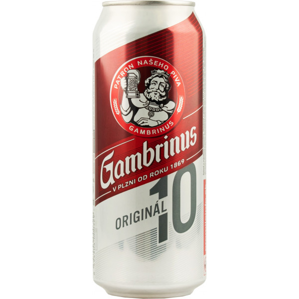 Купить Купить Пиво светлое Gambrinus 10% 0,5л ж/б