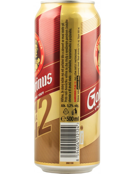Купити Пиво світле Gambrinus 12% 0,5л з/б