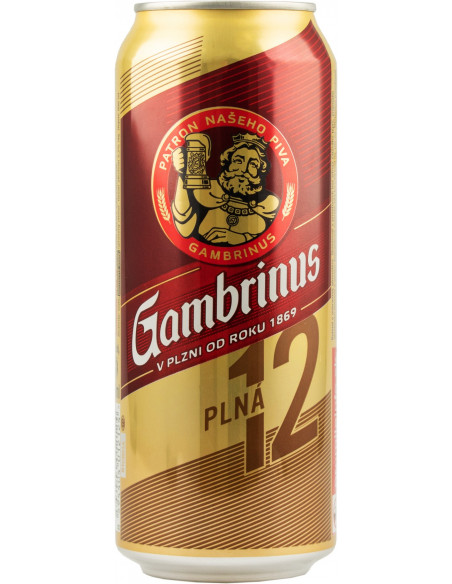 Купити Пиво світле Gambrinus 12% 0,5л з/б