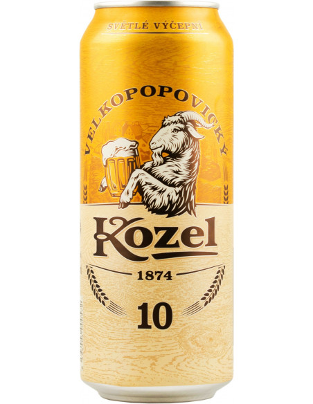 Купить Купить Пиво светлое Velkopopovicky Kozel 10% 0,5л ж/б