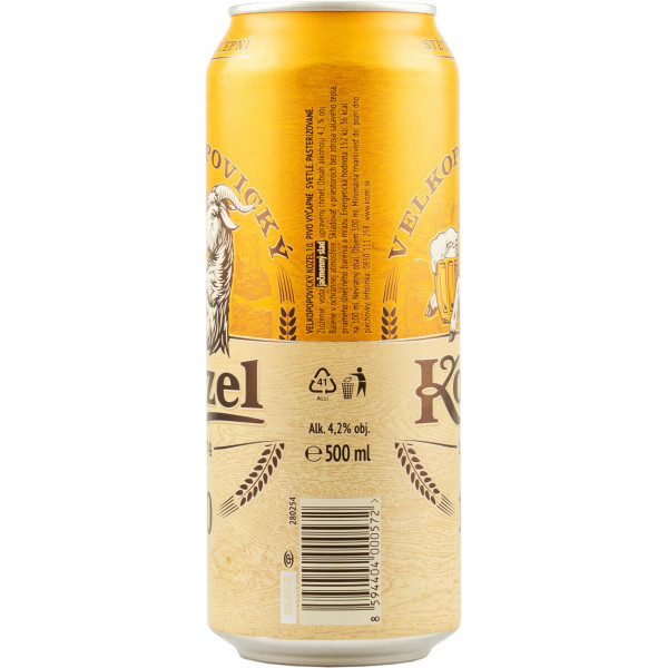 Купити Пиво світле Velkopopovicky Kozel 10% 0,5л з/б