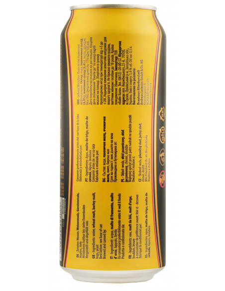 Купить Купить Пиво светлое Weisse 0,5л ж/б Leikeim