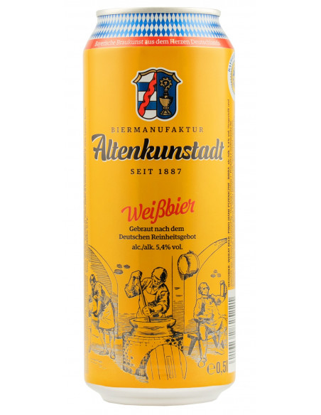 Купить Купить Пиво пшеничное Beirmanufactur AKU Weissbier 0,5л ж/б ABG