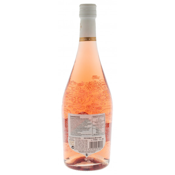 Купити Вино фрізанте Sandara Rose рожеве напівсолодке 0,75л