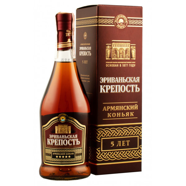 Купити Коньяк Єреванська фортеця 5 років 0,5л Ной