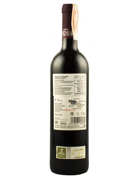 Купити Вино Tempranillo червоне сухе 0,75л Hacienda Lopez de Haro