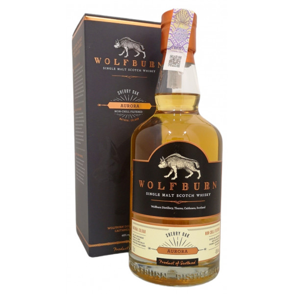Купити Віскі Wolfburn Aurora Single Malt 0,7л коробка
