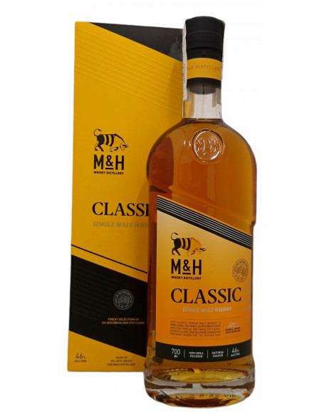 Купить Купить Виски кошерный M&H Classic Sigle Malt 0,7л коробка