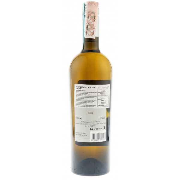 Купити Вино Pinot Grigio DOC BDV біле сухе 0,75л Naonis