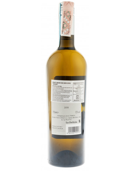 Купити Вино Pinot Grigio DOC BDV біле сухе 0,75л Naonis