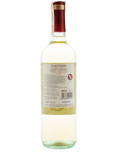 Купить Купить Вино Pinot Grigio IGP белое сухое 0,75л Giacondi