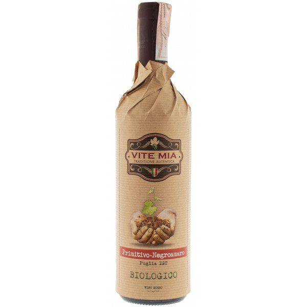 Купити Вино Primitivo Negroamaro IGT Biologico червоне сухе 0,75л Vite Mia