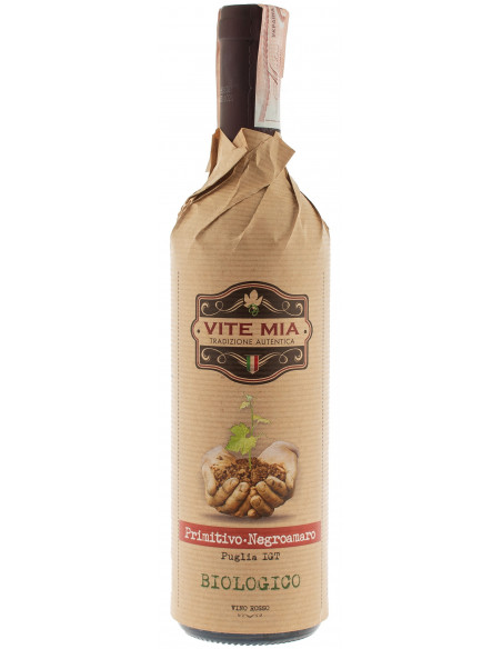 Купить Купить Вино Primitivo Negroamaro IGT Biologico красное сухое 0,75л Vite Mia