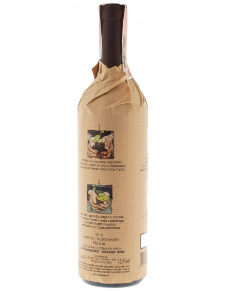 Купить Купить Вино Primitivo Negroamaro IGT Biologico красное сухое 0,75л Vite Mia