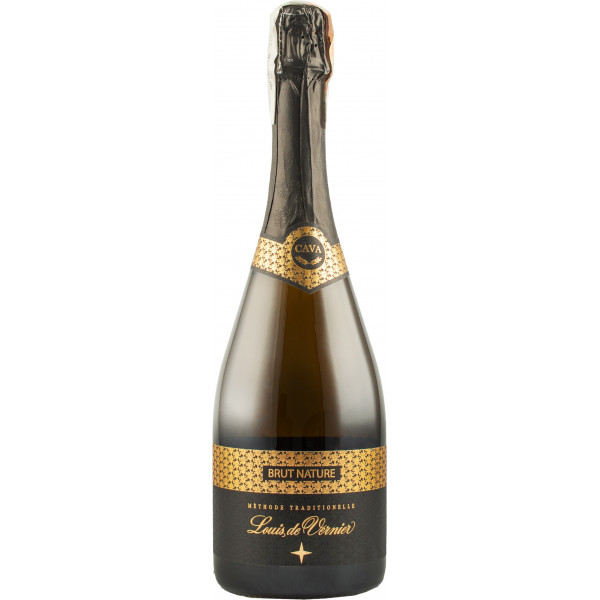 Купити Вино ігристе Cava Brut Nature біле брют Натюр 0,75л Louis De Vernier