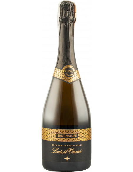 Купити Вино ігристе Cava Brut Nature біле брют Натюр 0,75л Louis De Vernier