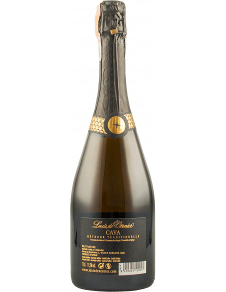 Купити Вино ігристе Cava Brut Nature біле брют Натюр 0,75л Louis De Vernier