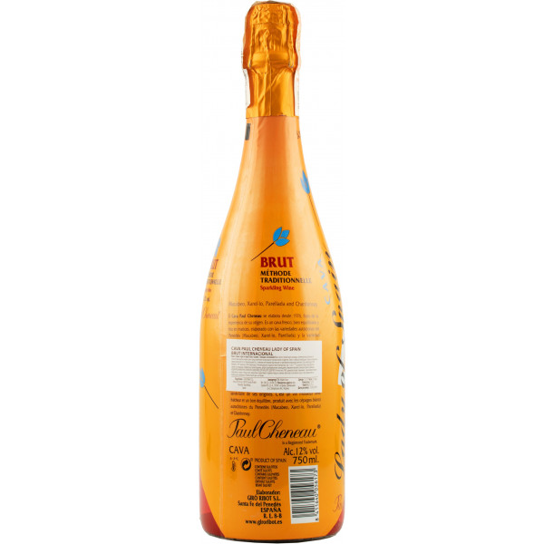 Купить Купить Вино игристое Cava Lady белое брют 0,75л Paul Cheneau