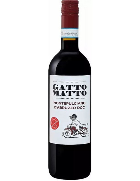 Купити Вино Gatto Matto Montepulciano d\'Abruzo DOC червоне сухе 0,75л 12,5%