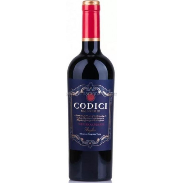 Купити Вино Masserie Negroamaro IGP Codici червоне сухе 0,75л 13%