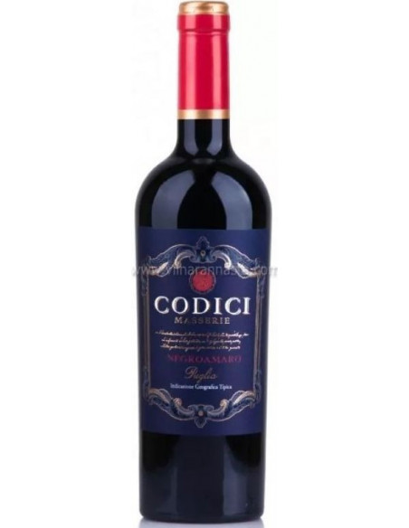 Купити Вино Masserie Negroamaro IGP Codici червоне сухе 0,75л 13%