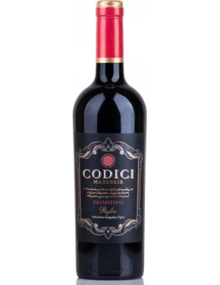 Купить Купить Вино Masserie Primitivo IGP Codici красное сухое 0,75л 13,5%