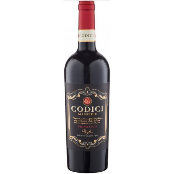 Купить Купить Вино Masserie Primitivo/Merlot IGP Codici красное сухое 0,75л 13,5%